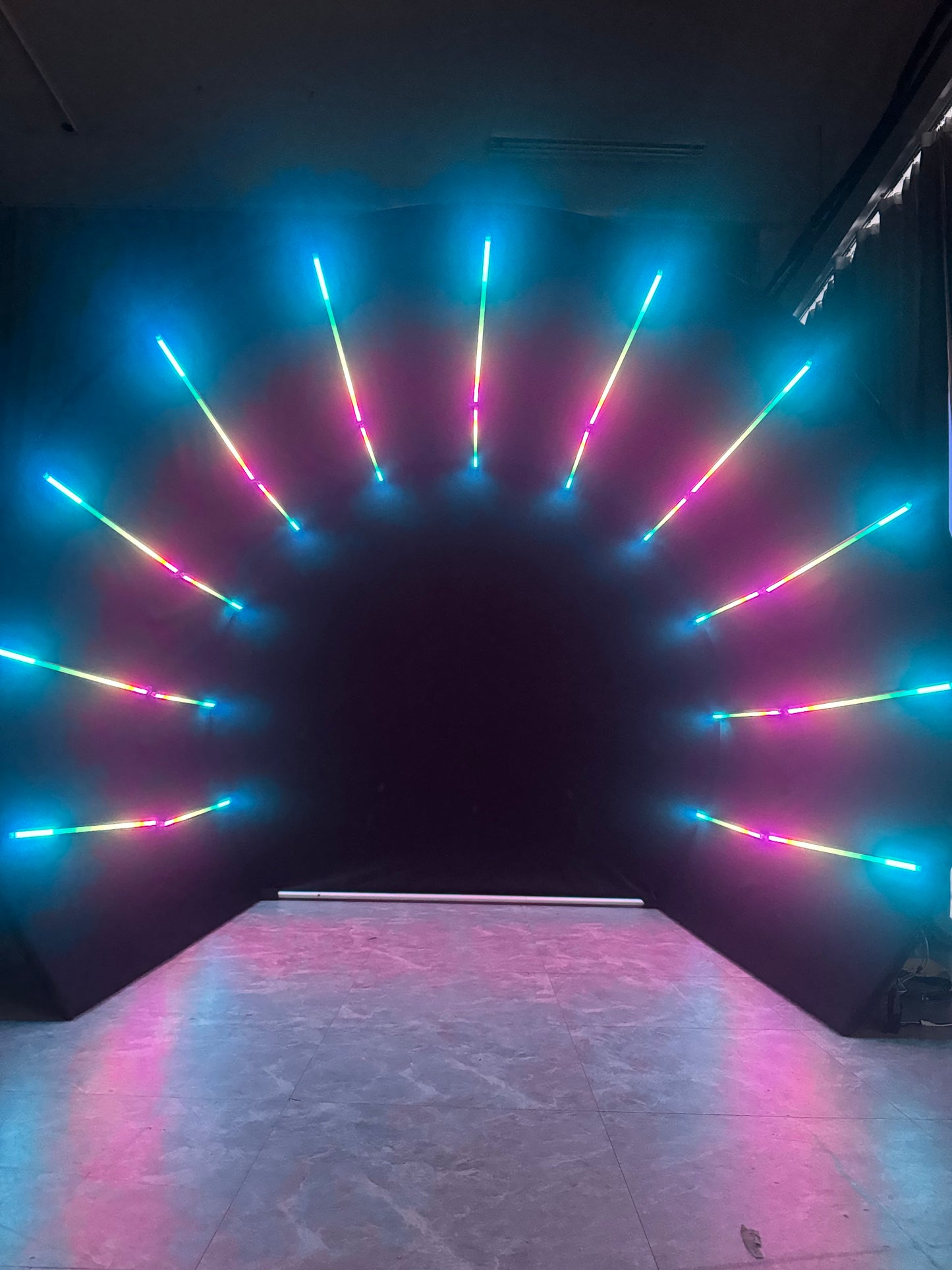 Cave Tunnel LED Photobooth Backdrop Enclosure