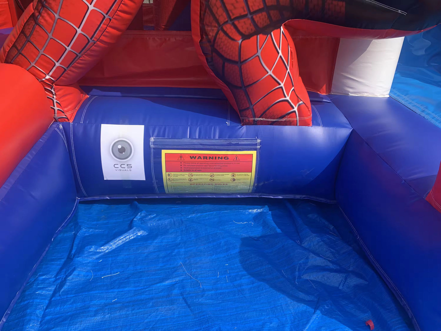 Spider-Man Bouncy Castle With Slide Commercial Grade