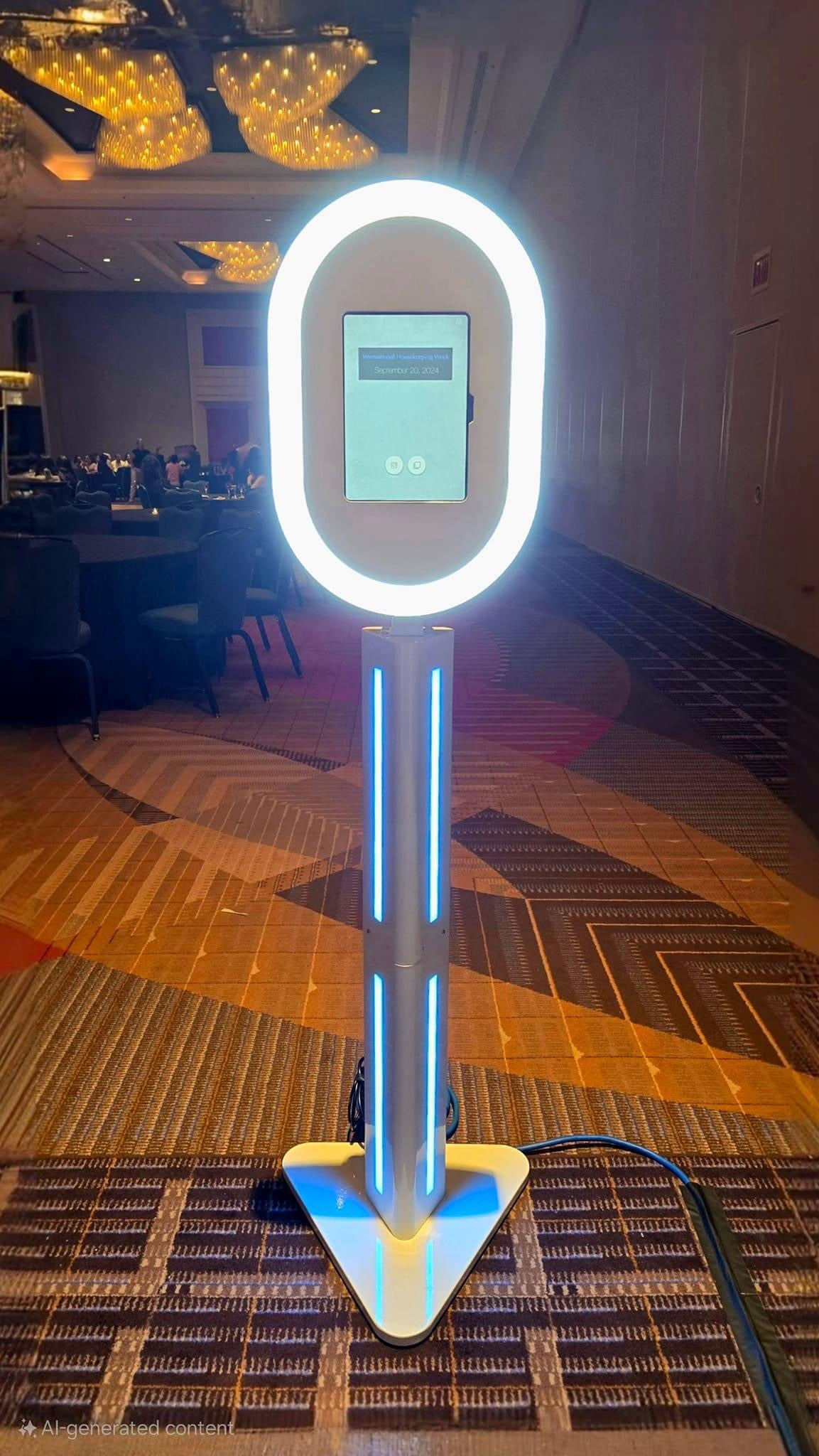 Oval IPad Selfie Pod Photobooth