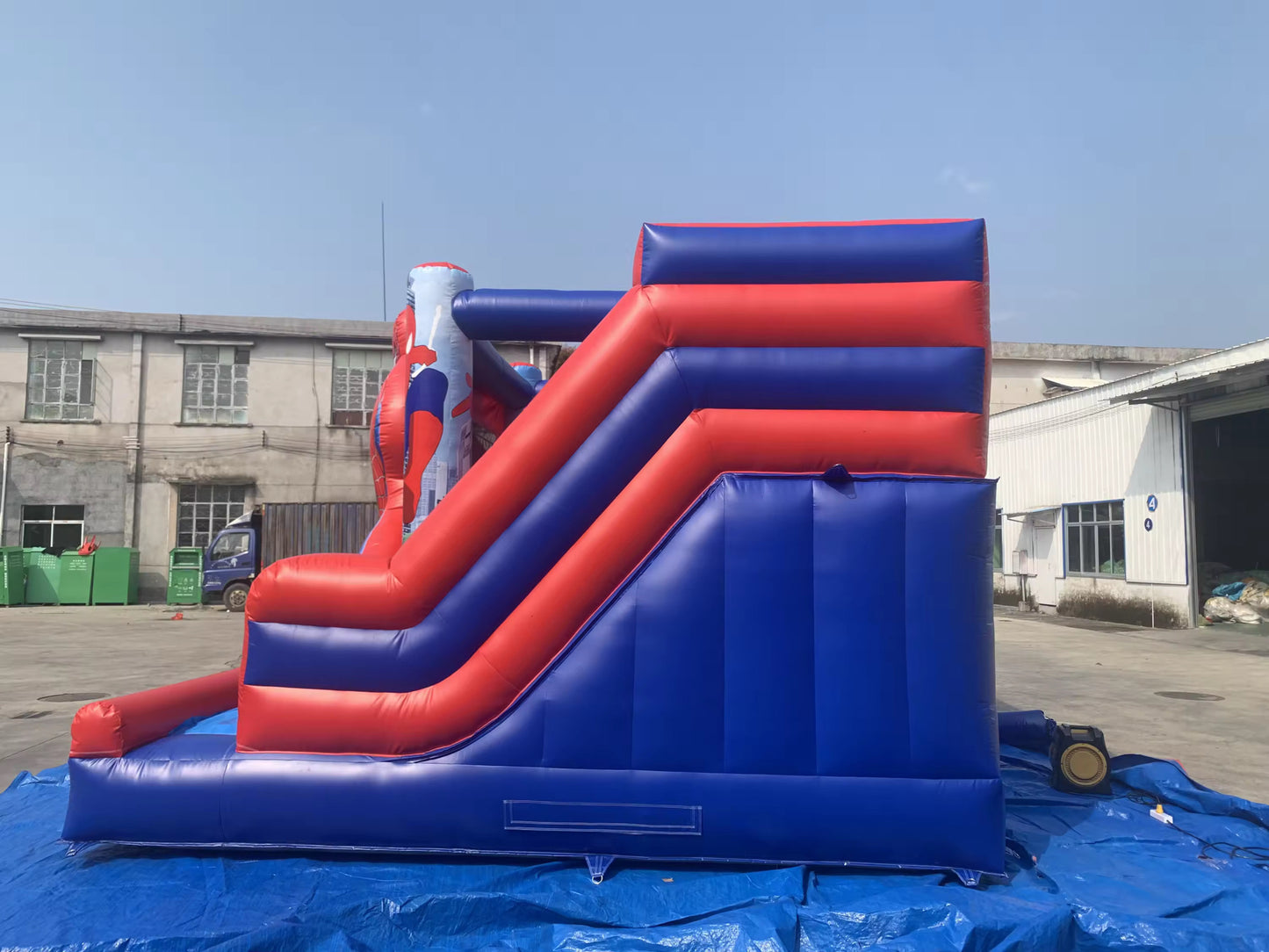 Spider-Man Bouncy Castle With Slide Commercial Grade
