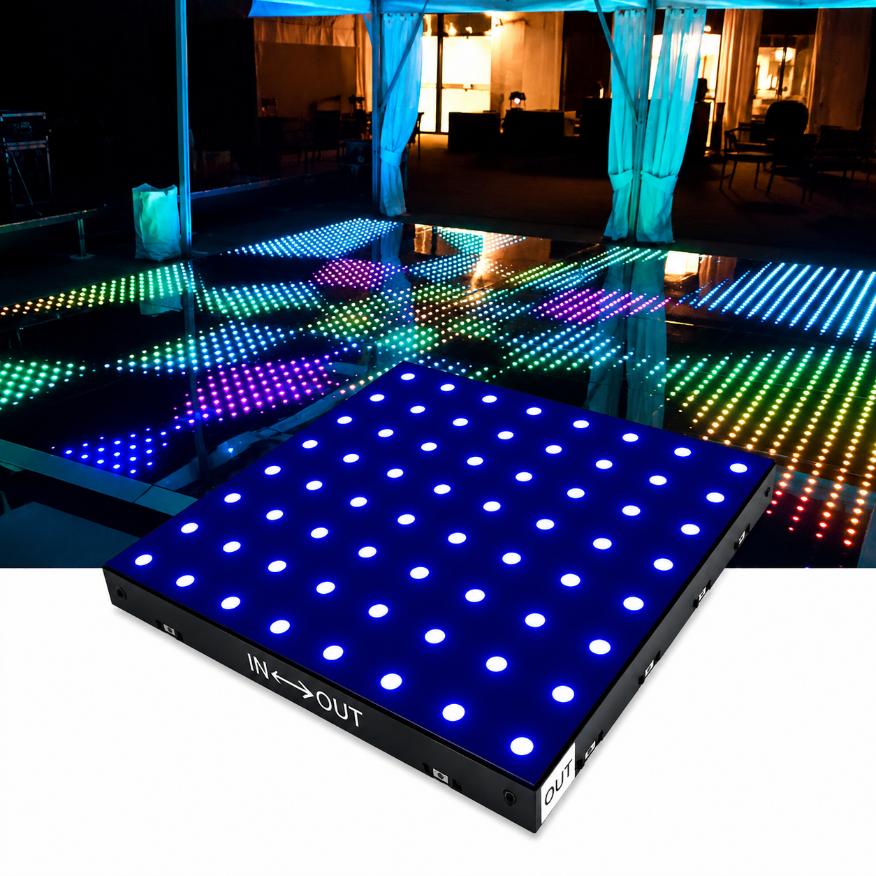 Digital LED Glass Dance Floor
