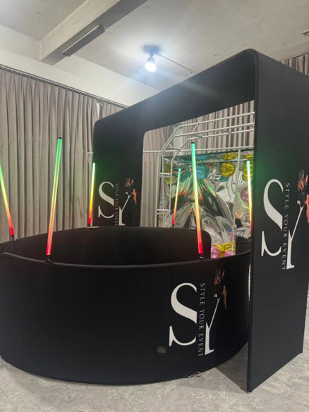 2 Piece Photobooth Led Enclosure Backdrop