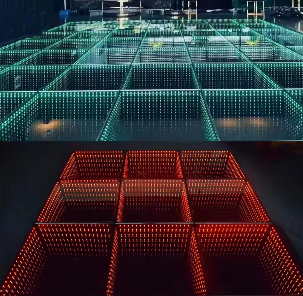 Infinity Glass LED Dance Floor