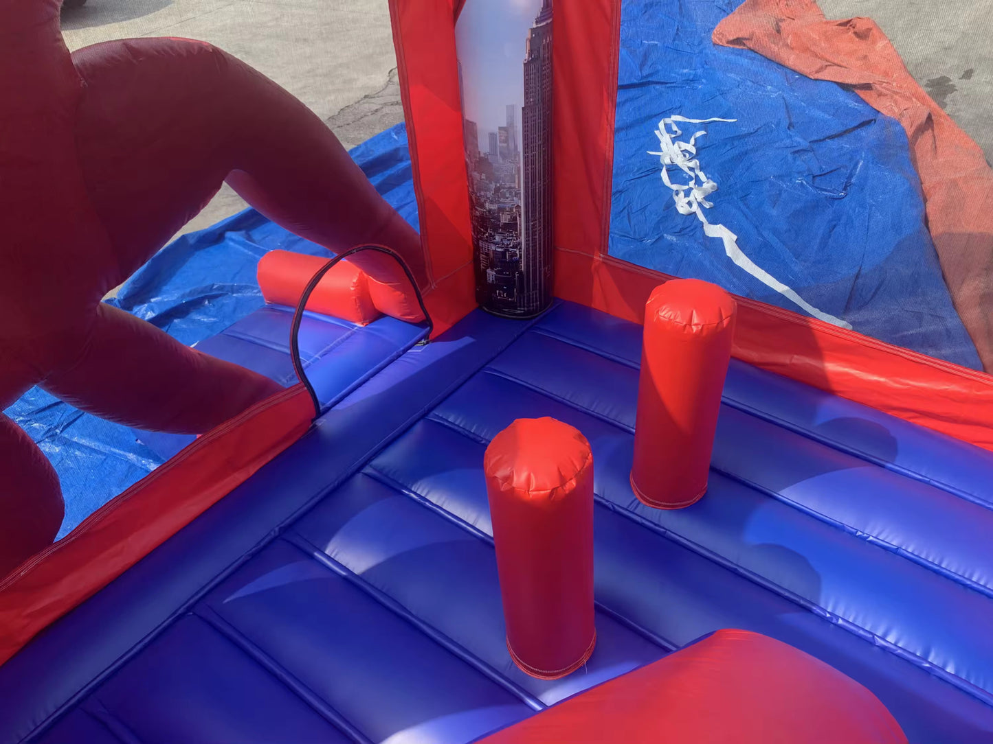 Spider-Man Bouncy Castle With Slide Commercial Grade