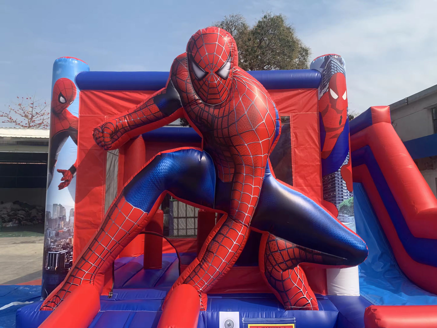 Spider-Man Bouncy Castle With Slide Commercial Grade