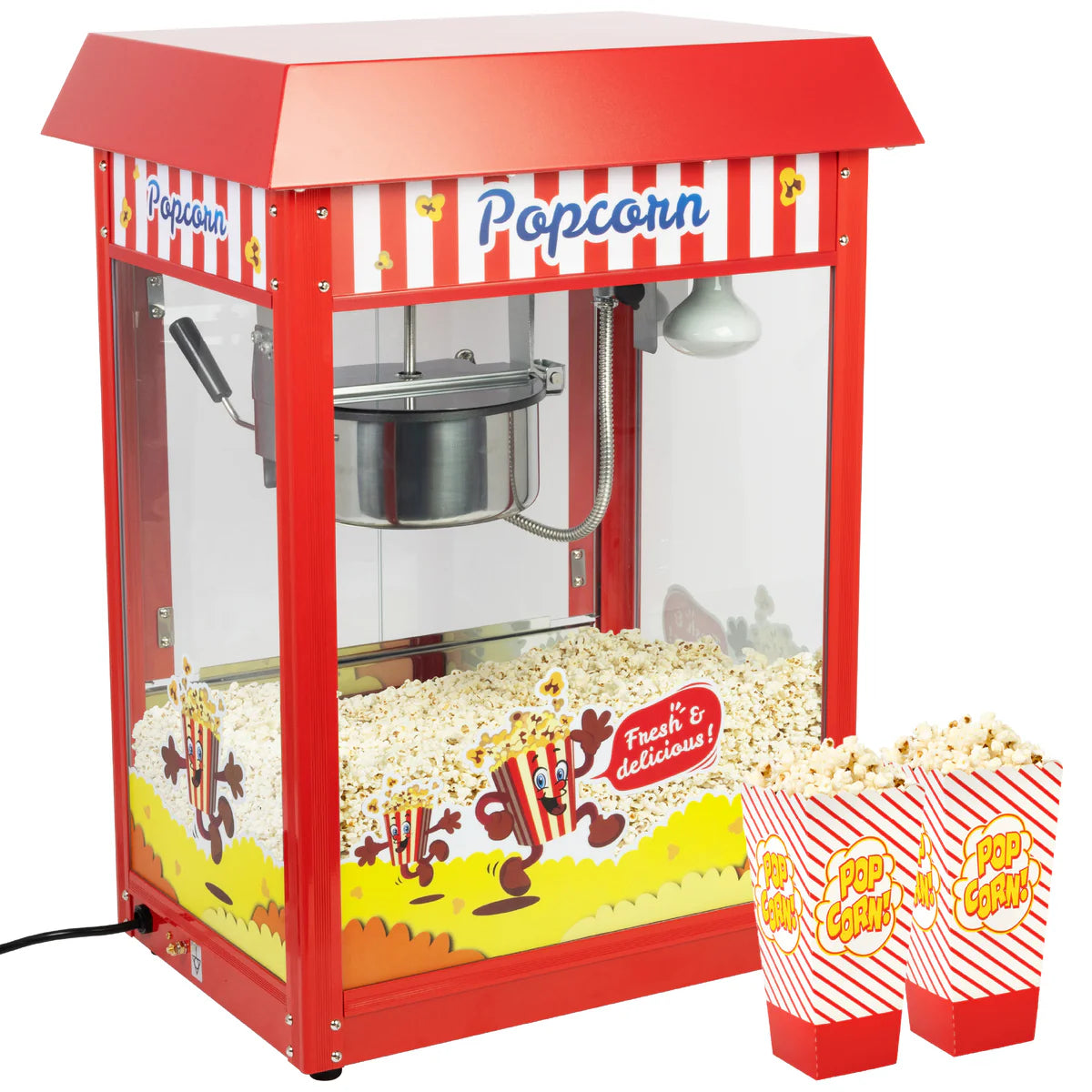 Commercial Popcorn Maker Machine Red