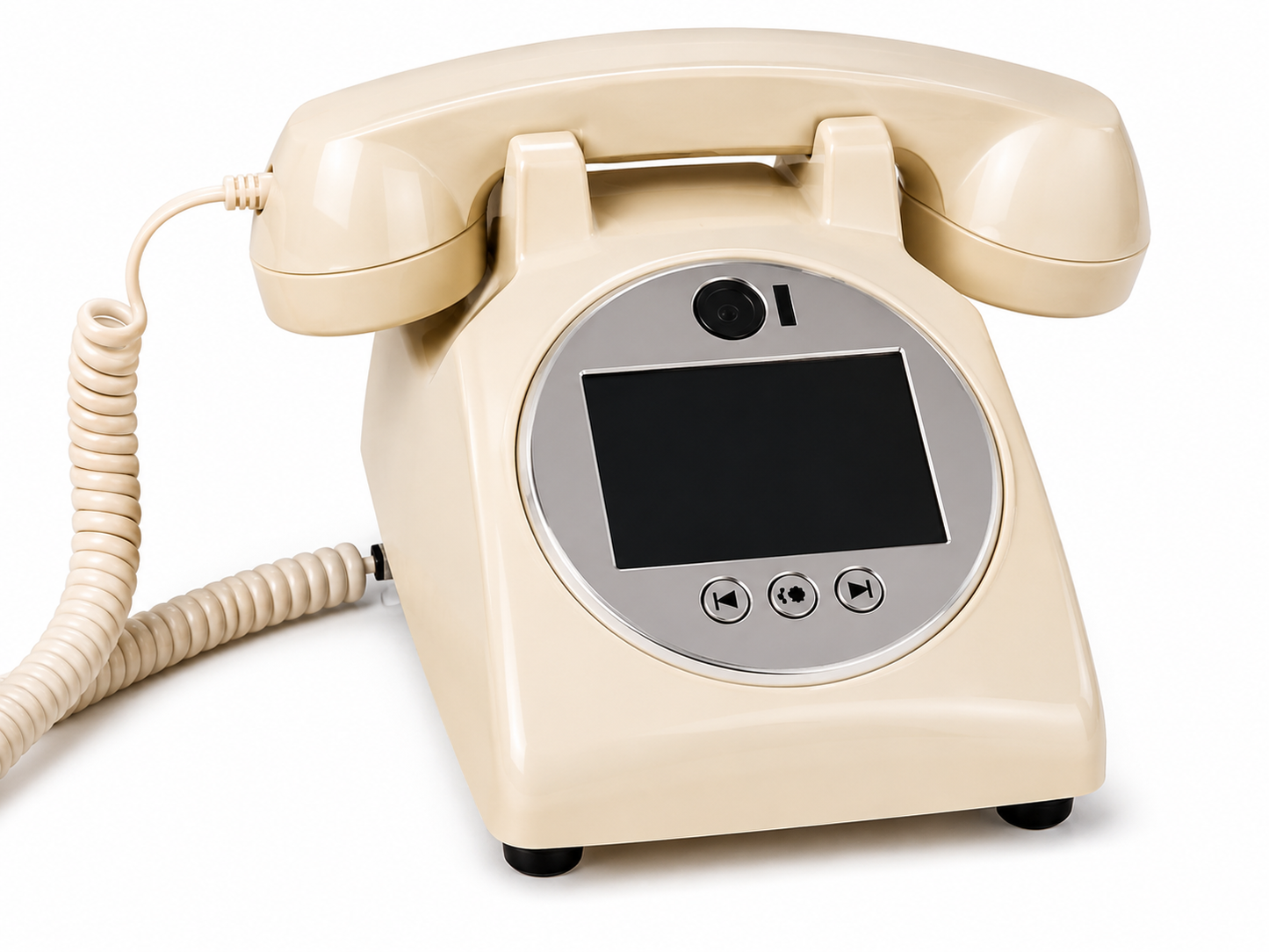 Audio Video Guestbook Telephone Vintage Turntable Large