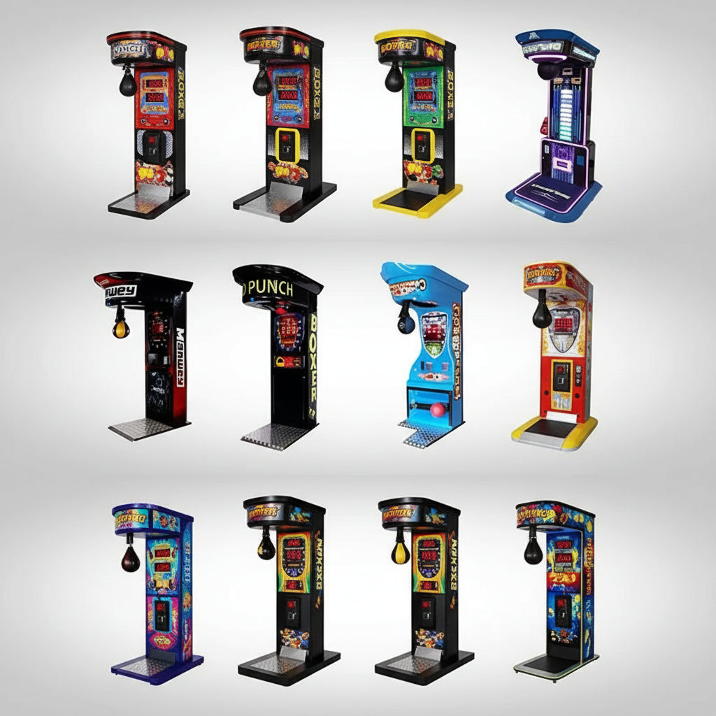 Display of arcade machines.