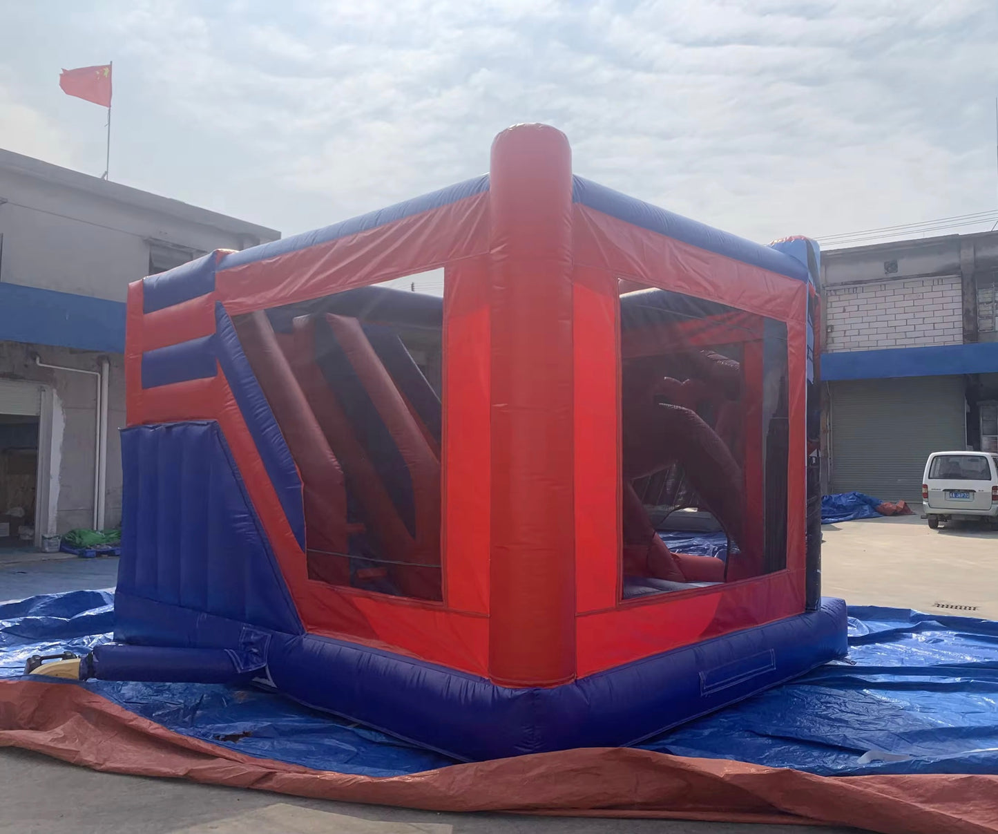 Spider-Man Bouncy Castle With Slide Commercial Grade