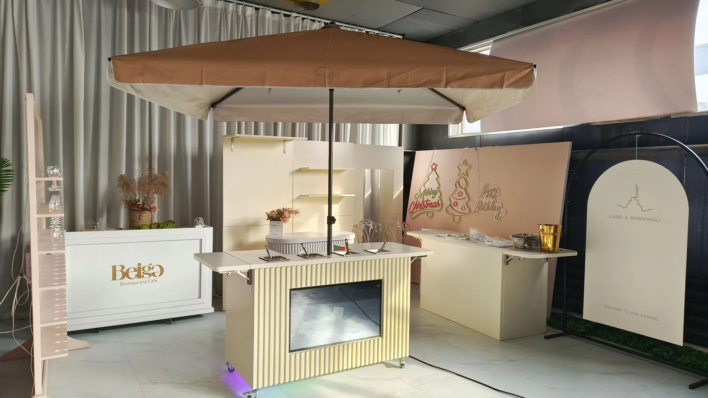 Pancake Dessert Cart With LCD Screen