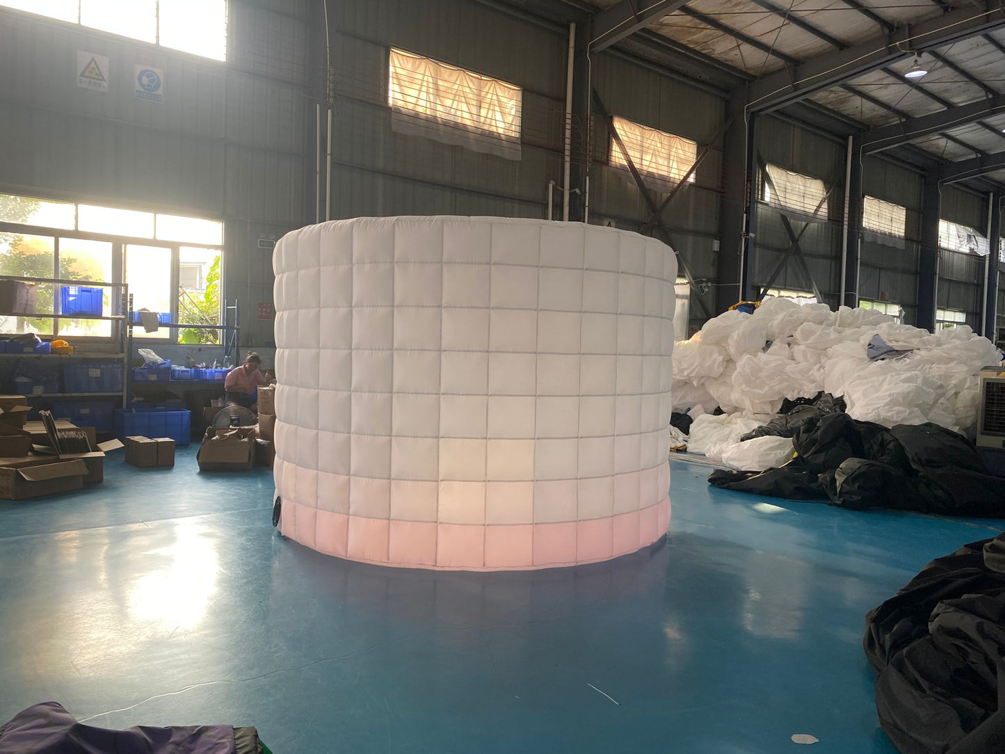 Curved Inflatable Photobooth Backdrop Enclosure