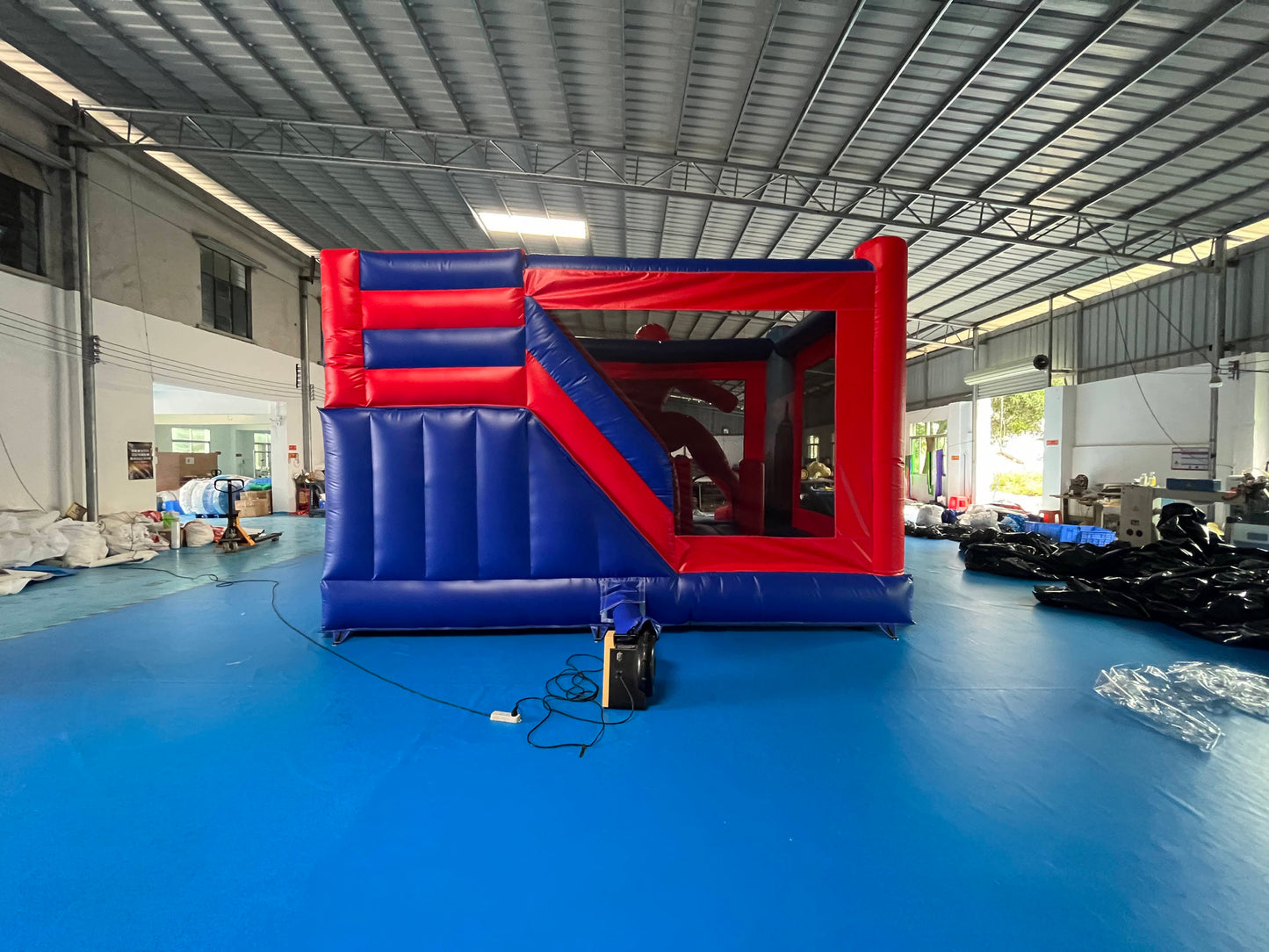 Spider-Man Bouncy Castle With Slide Commercial Grade