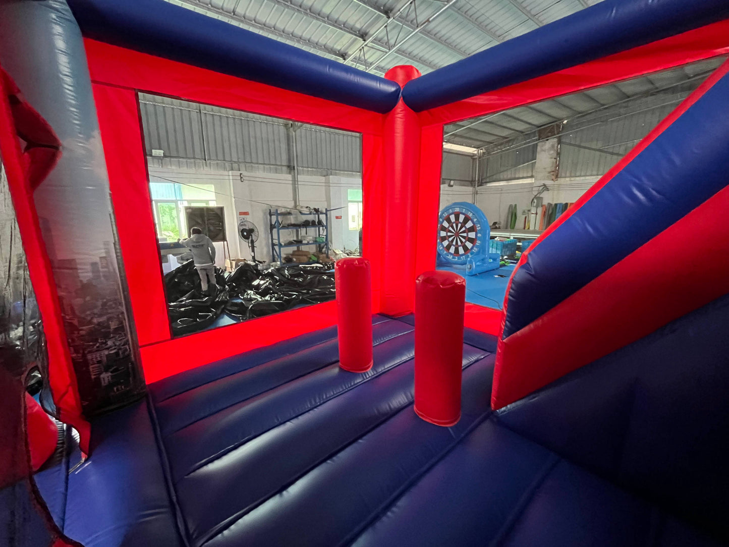 Spider-Man Bouncy Castle With Slide Commercial Grade