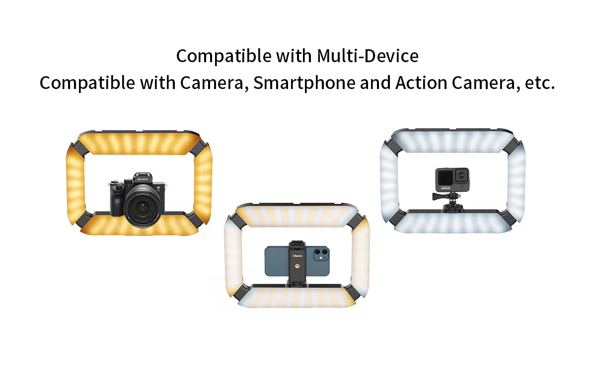 360 Photobooth Professional Wireless Ring Light with USB-C Port Rectangle Square