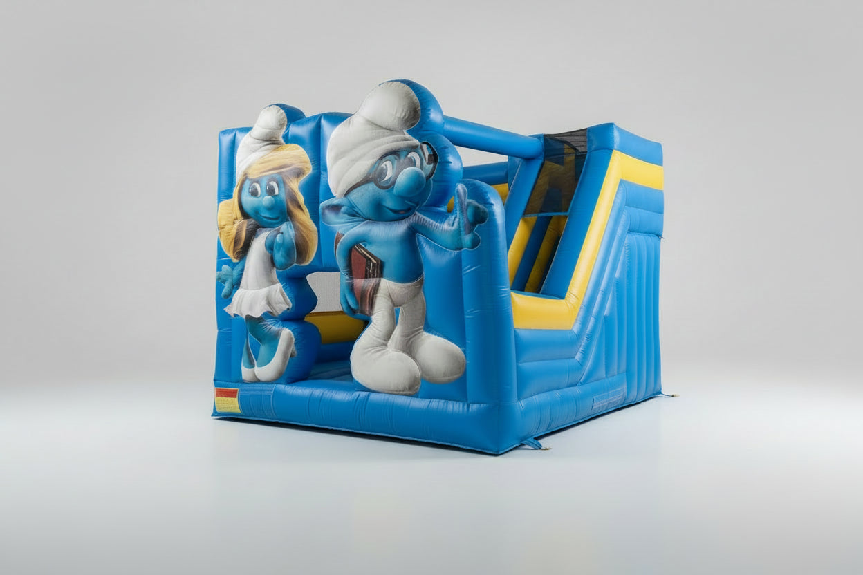 Smurfs Bouncy Castle Commercial Grade
