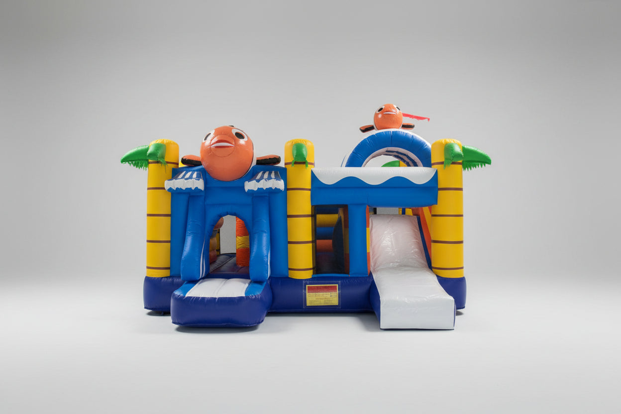 Large Finding Nemo Bouncy Castle With Slide
