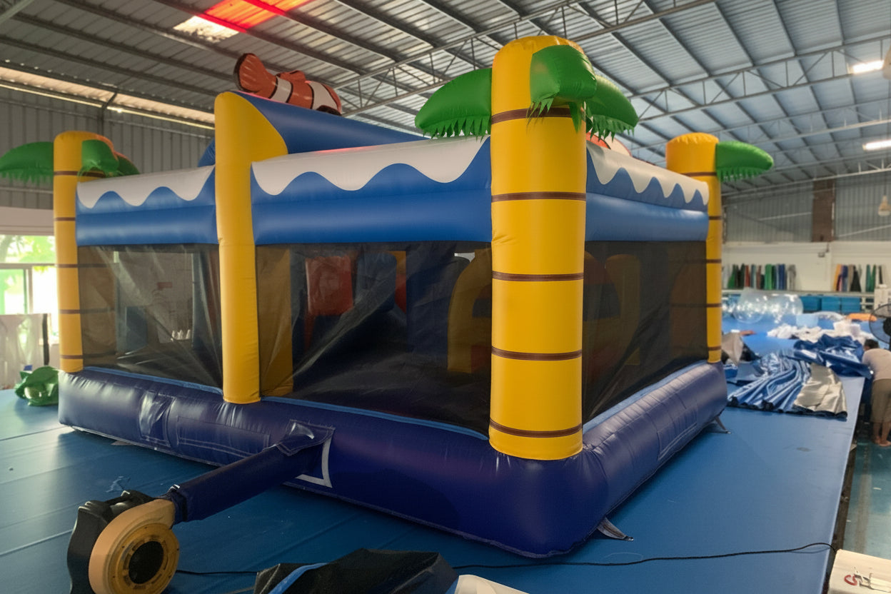 Large Finding Nemo Bouncy Castle With Slide