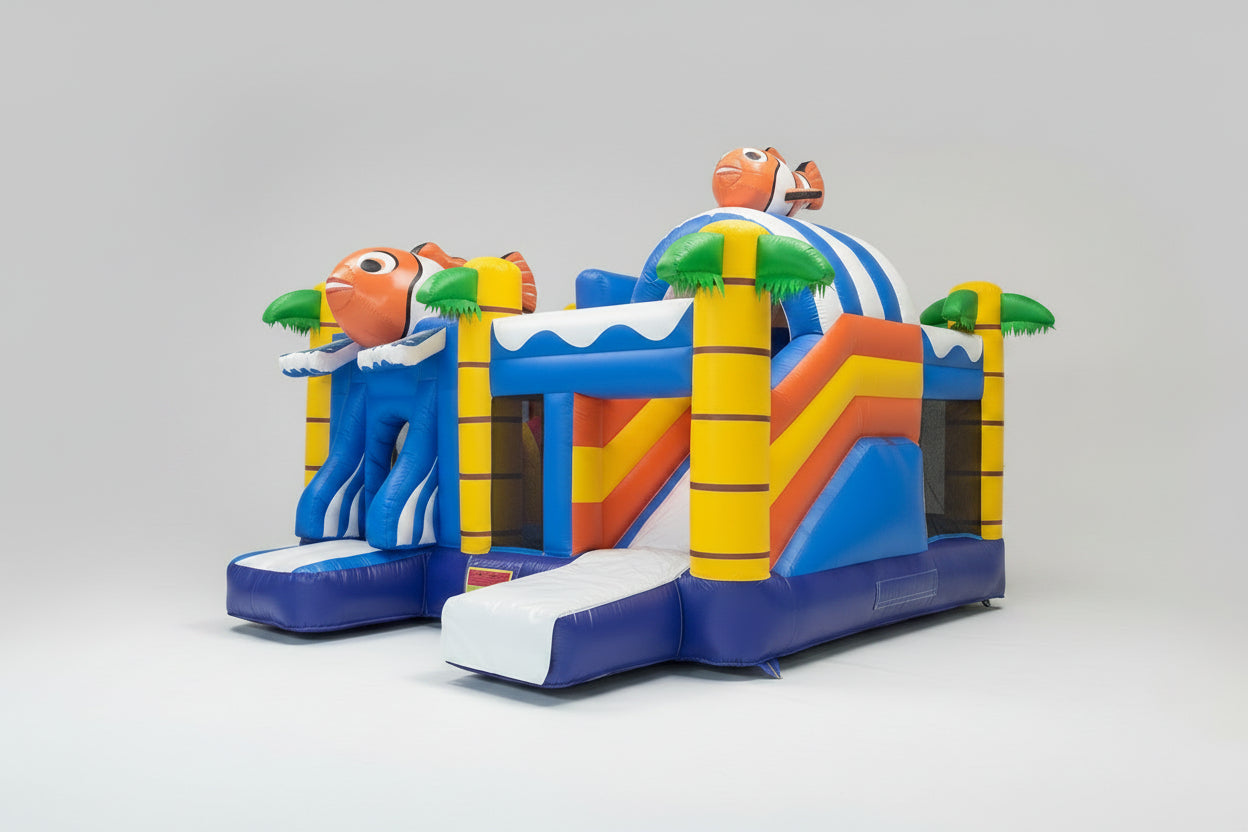 Large Finding Nemo Bouncy Castle With Slide