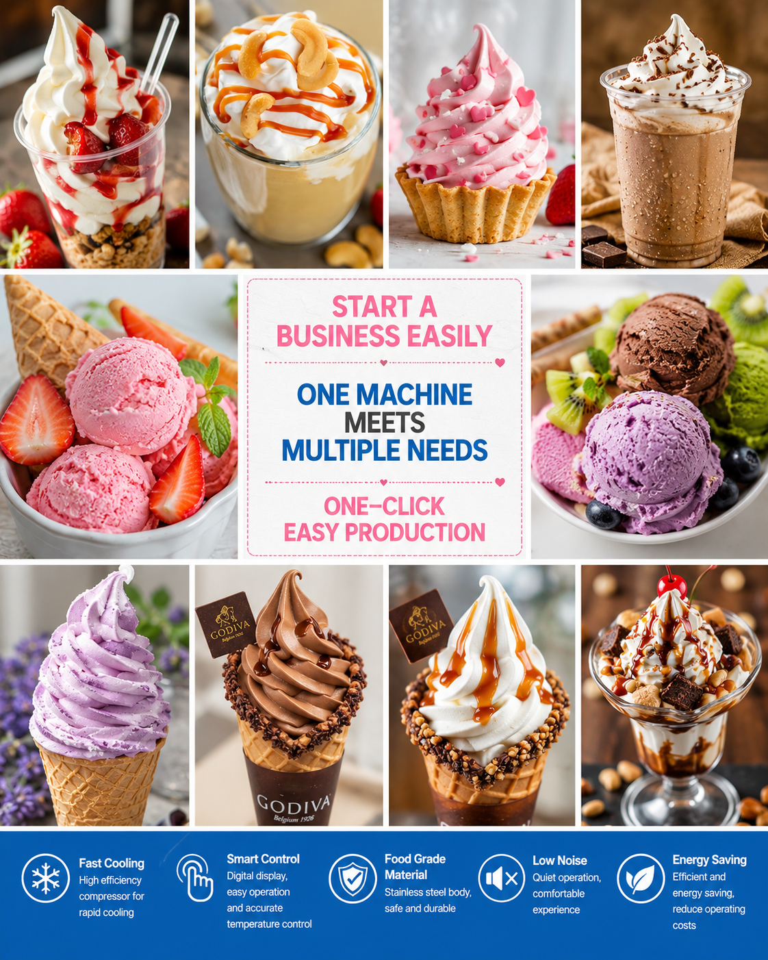 Soft Ice Cream Maker Desktop