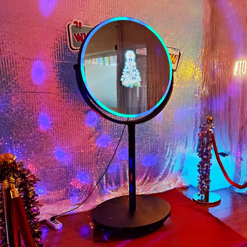 Round Magic Mirror DSLR Selfie Pod Photobooth