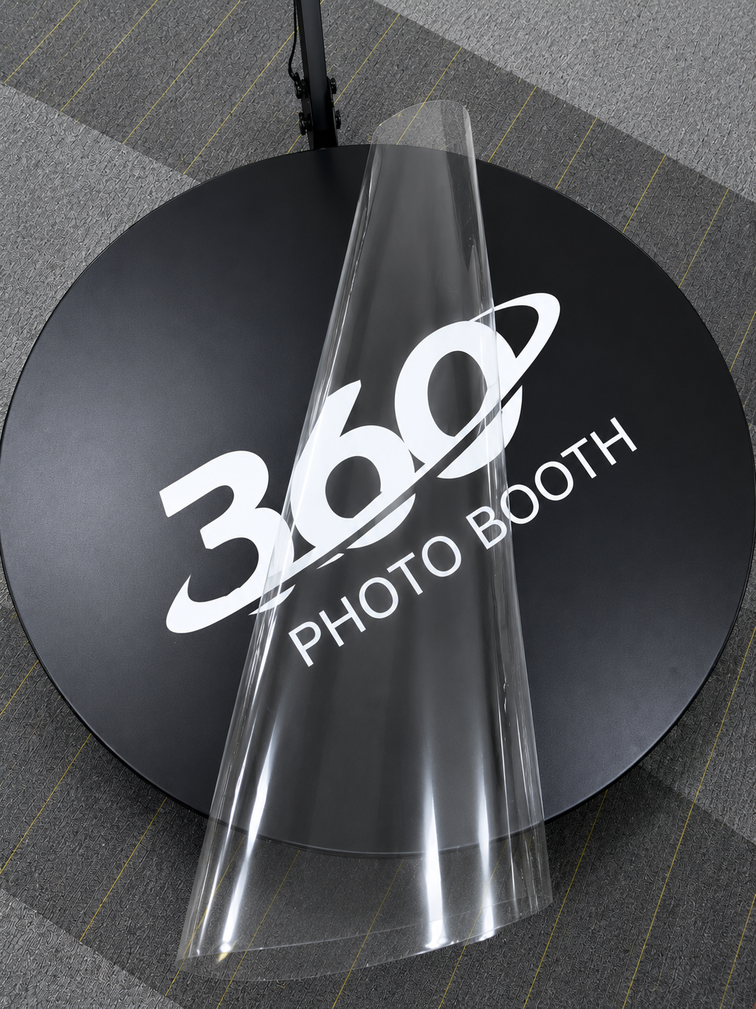 PVC Transparent Logo Protector Cover For 360 PhotoBooth