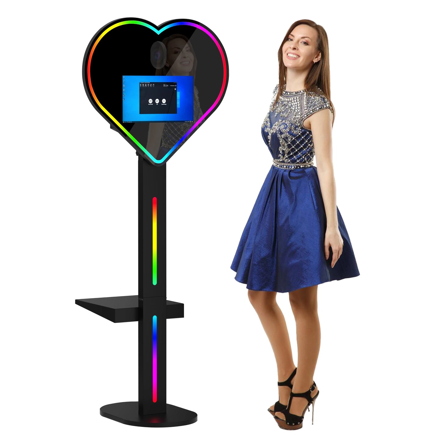 Heart Magic Mirror DSLR Selfie Pod Photobooth