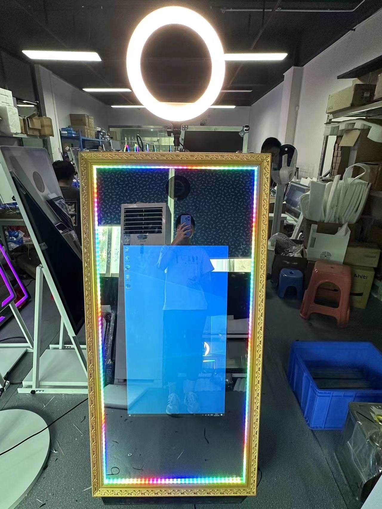 Magic Mirror Photobooth Vintage Framed