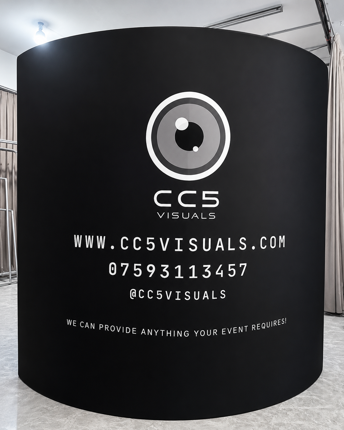 Double LED Photobooth Enclosure Backdrop