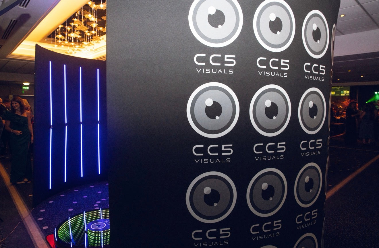 Double LED Photobooth Enclosure Backdrop