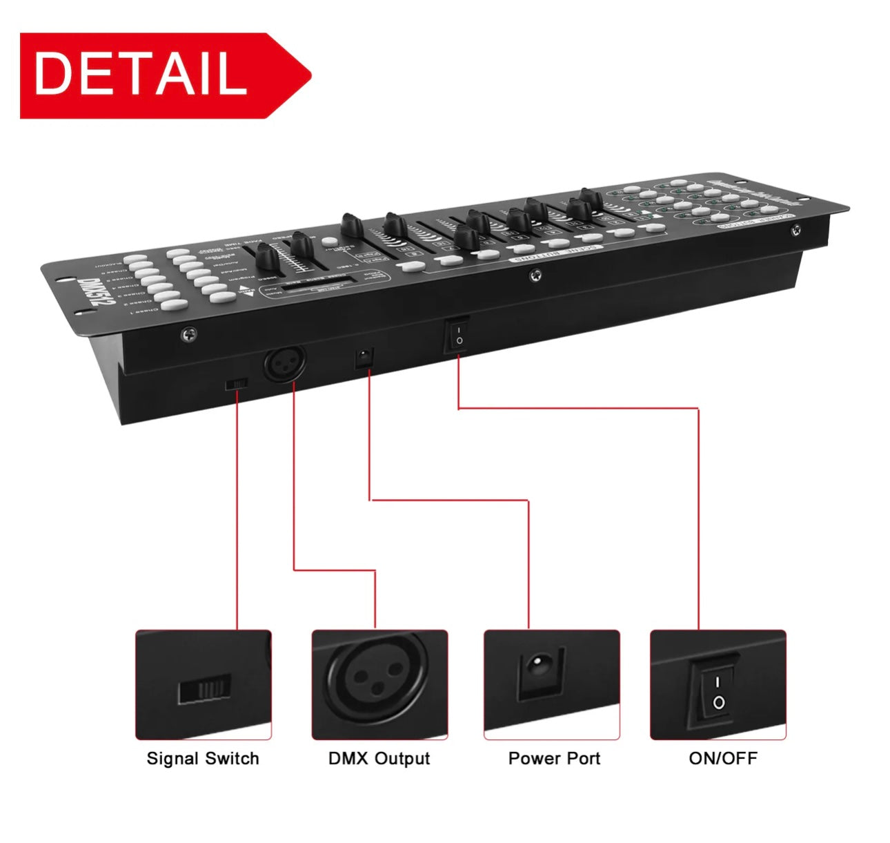 DMX512 192CH Stage Lighting Console Panel Controller