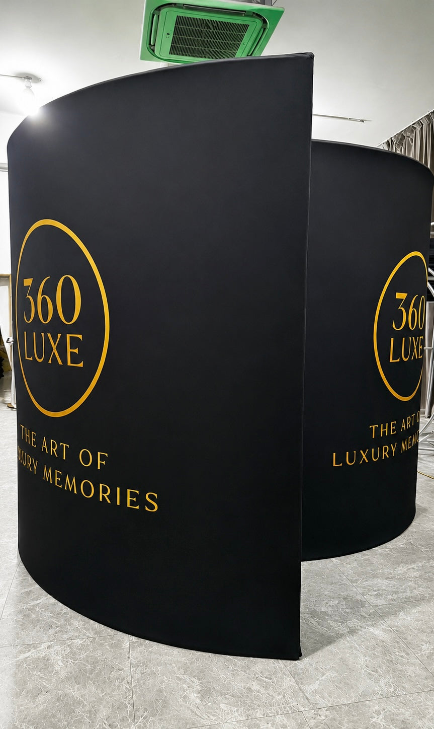 Spiral Led Photobooth Enclosure Backdrop