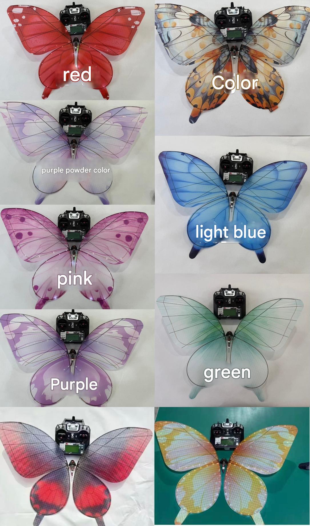 Bionic mechanical flying butterfly that delivers rings at weddings in various colours