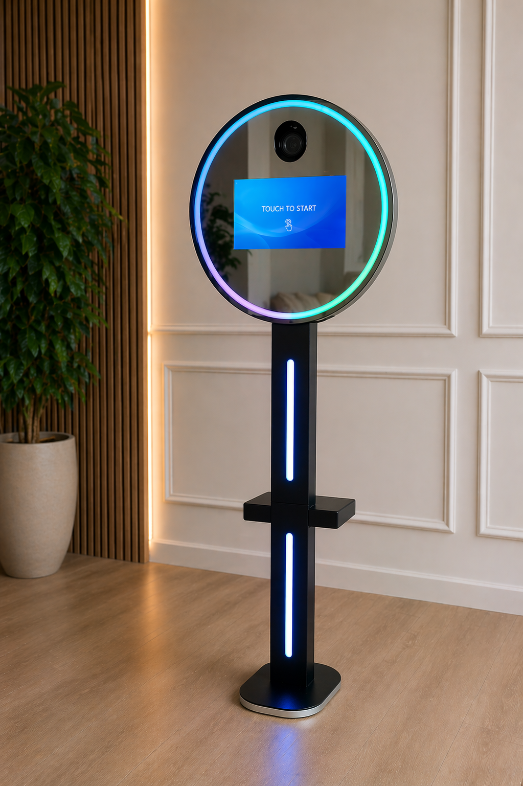 Round Glass Windows DSLR Selfie Pod Photobooth