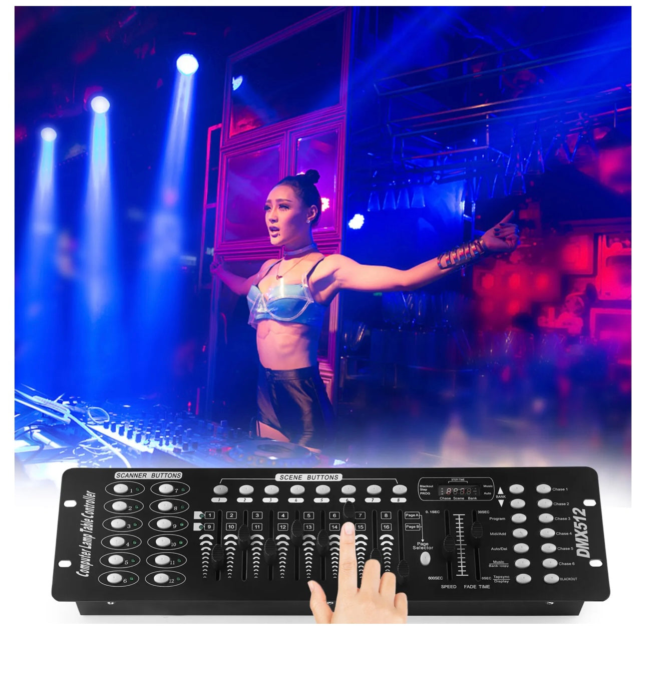 DMX512 192CH Stage Lighting Console Panel Controller