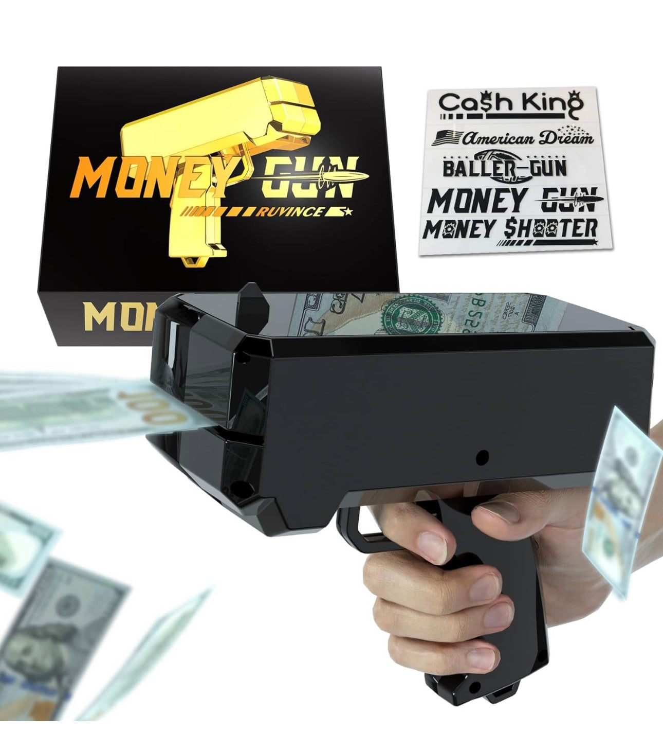 Money Gun With Cash Various Colours