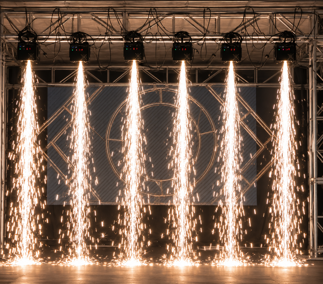 Upside Down Cold Sparks Waterfall Machine Indoor Fireworks