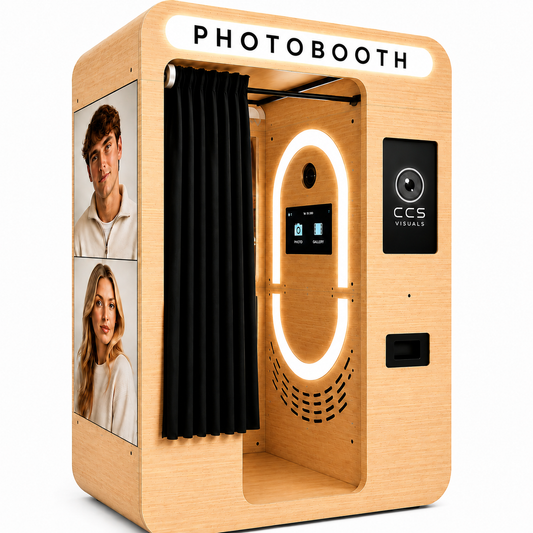 Wooden Vintage Enclosed Photobooth With Payment System Selfie Booth