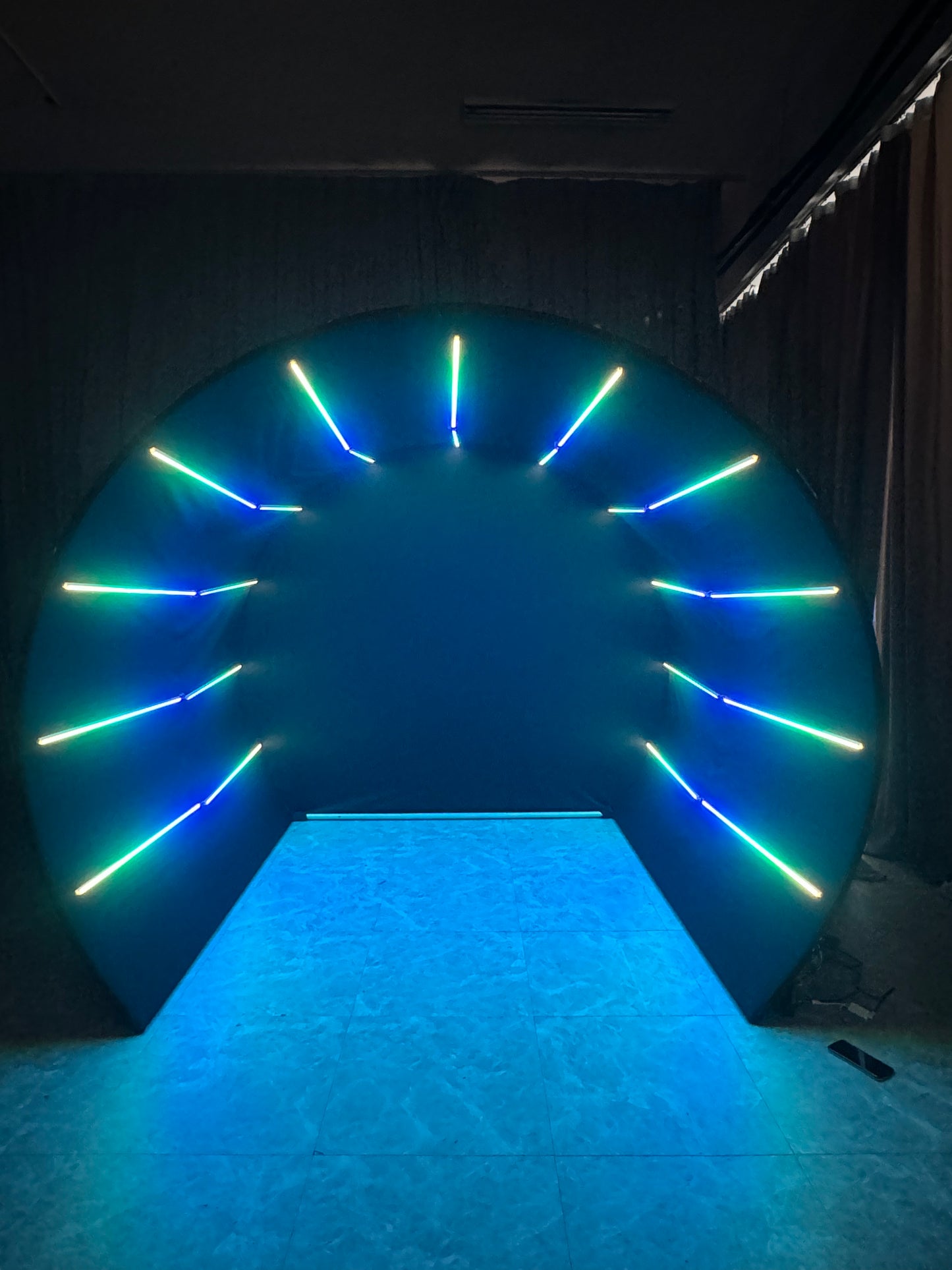 Cave Tunnel LED Photobooth Backdrop Enclosure