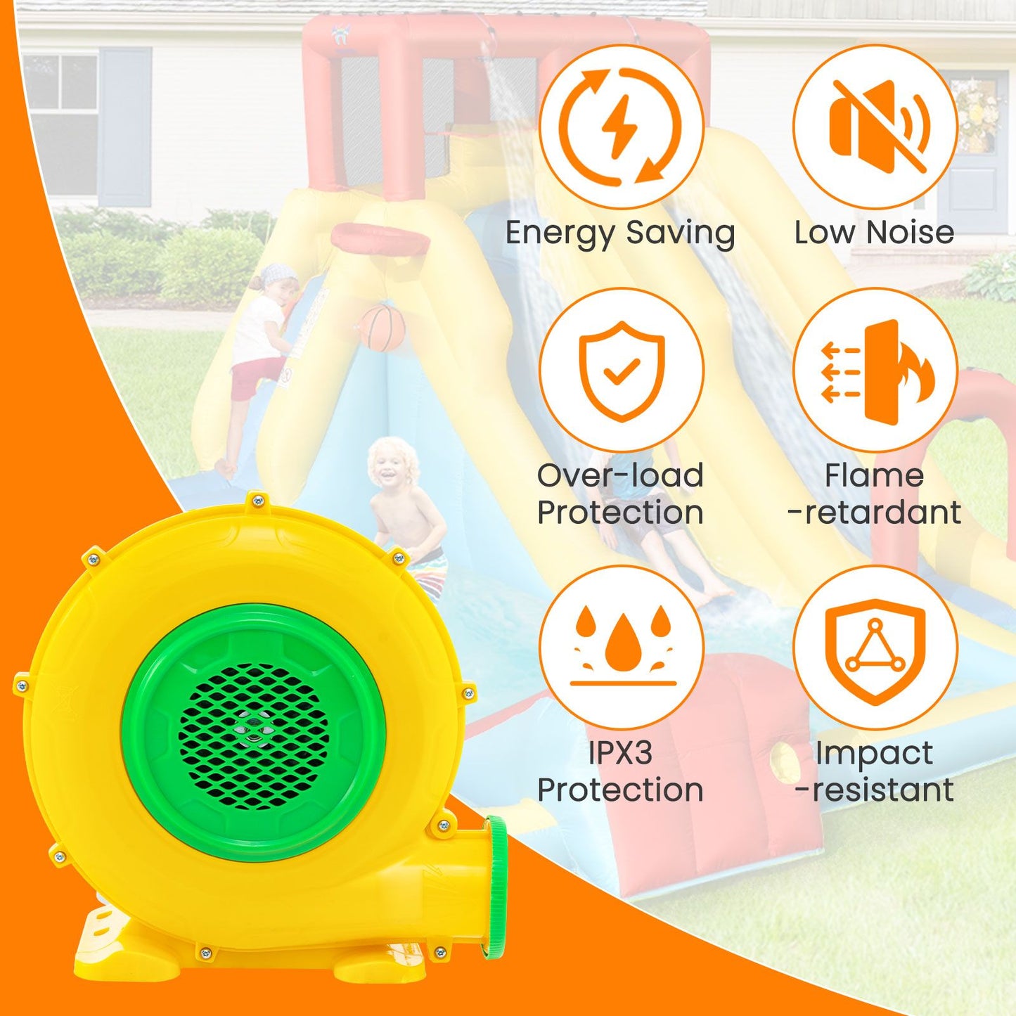 Inflatable Air Blower for Bouncy Castle Bubble House