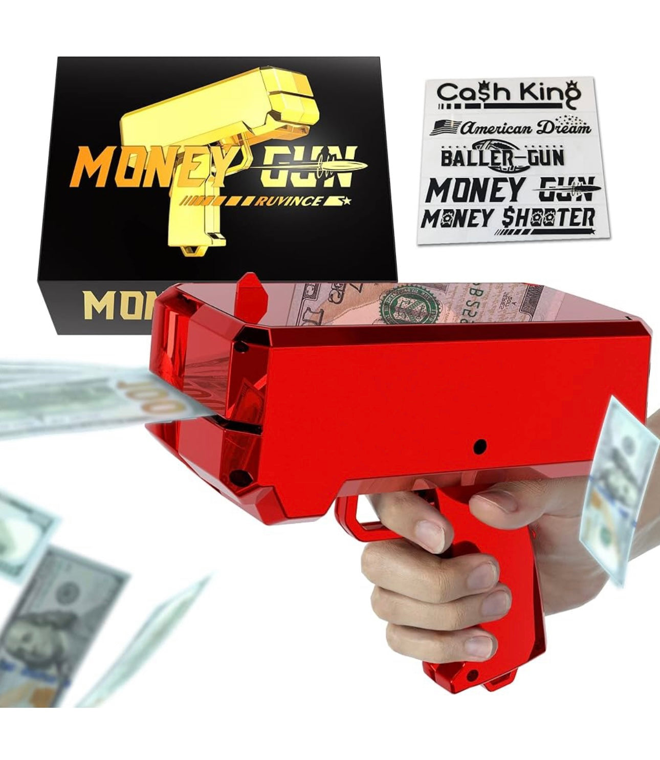 Money Gun With Cash Various Colours