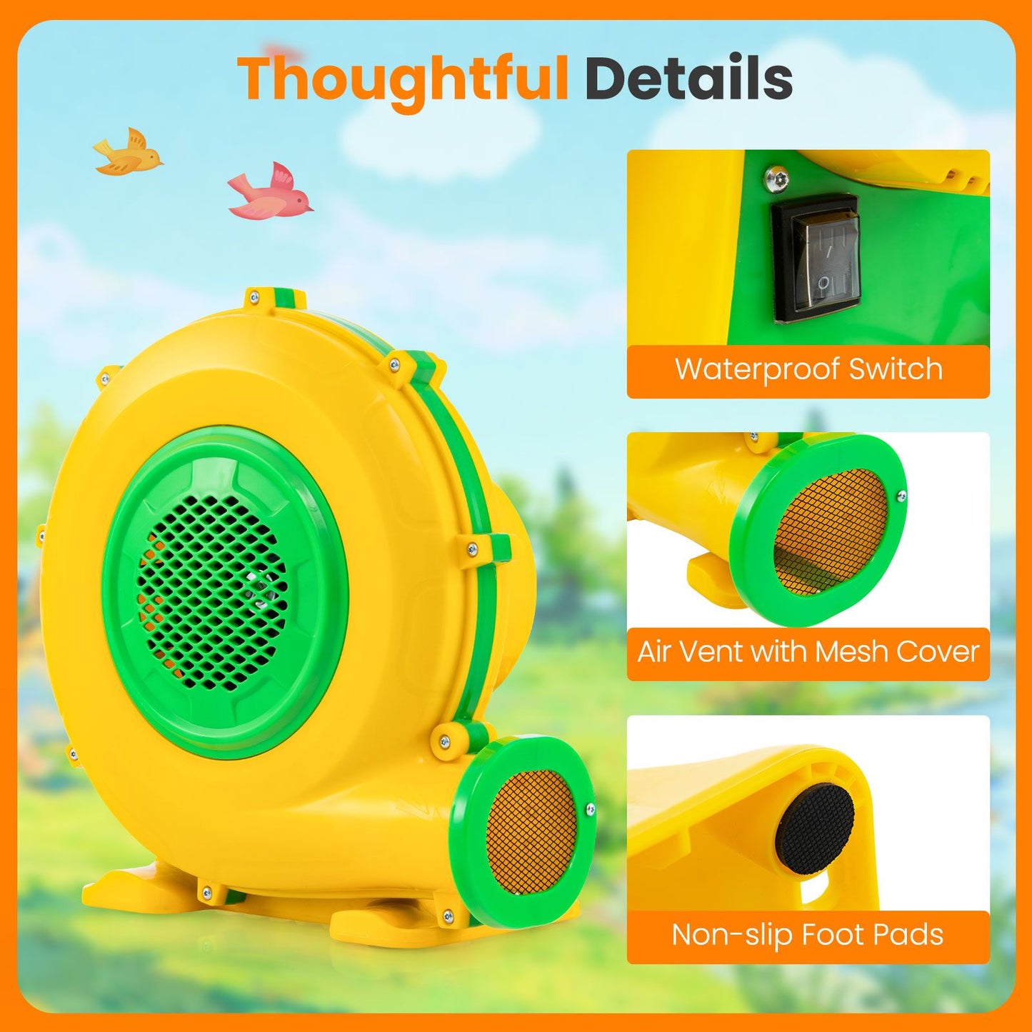 Inflatable Air Blower for Bouncy Castle Bubble House