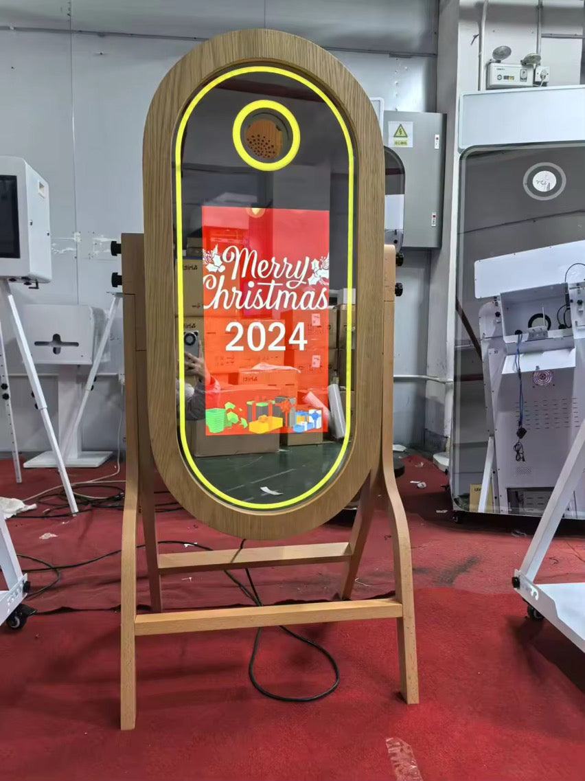 Wooden Magic Mirror DSLR Photobooth