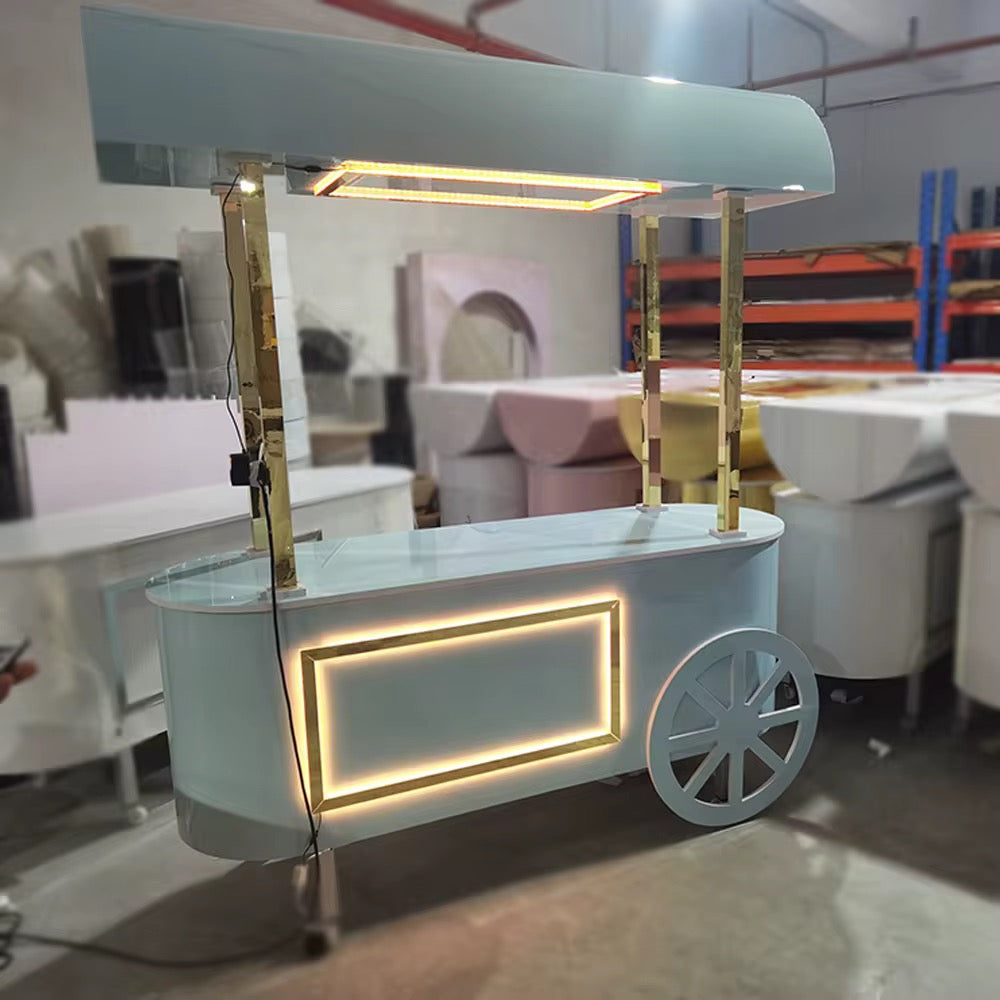 Pancake Dessert Cart With LED Lights