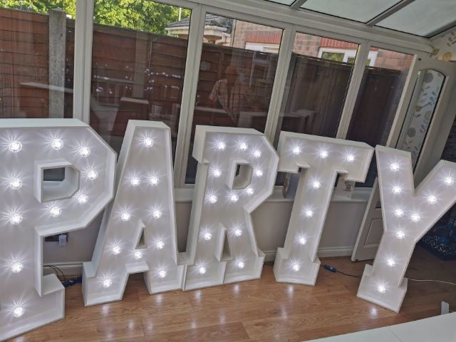 4ft MDF Wooden Marquee Large LED Letters