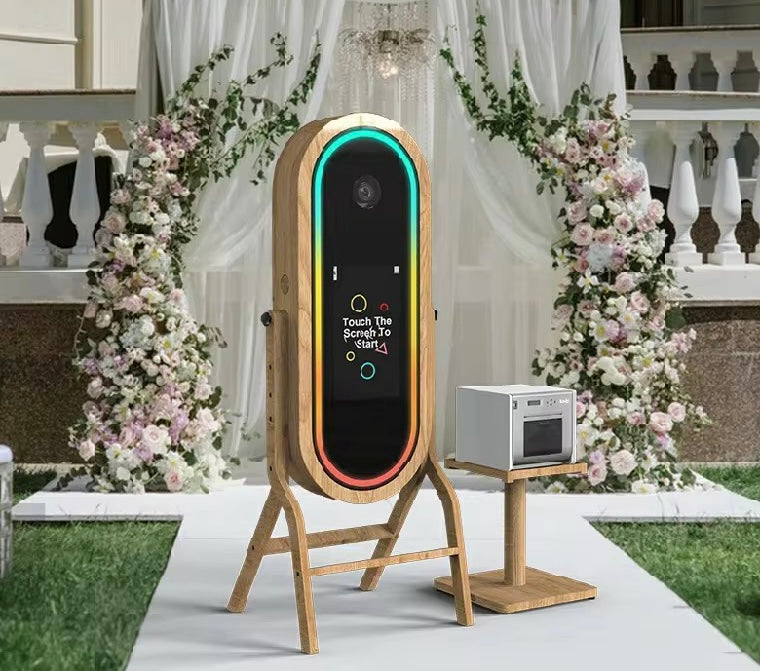 Wooden Magic Mirror DSLR Photobooth