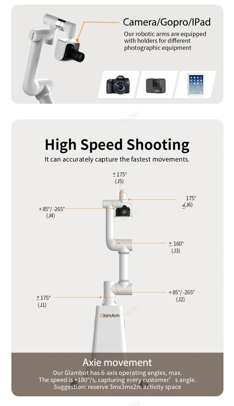 Superior Glambot Photobooth Robot Arm