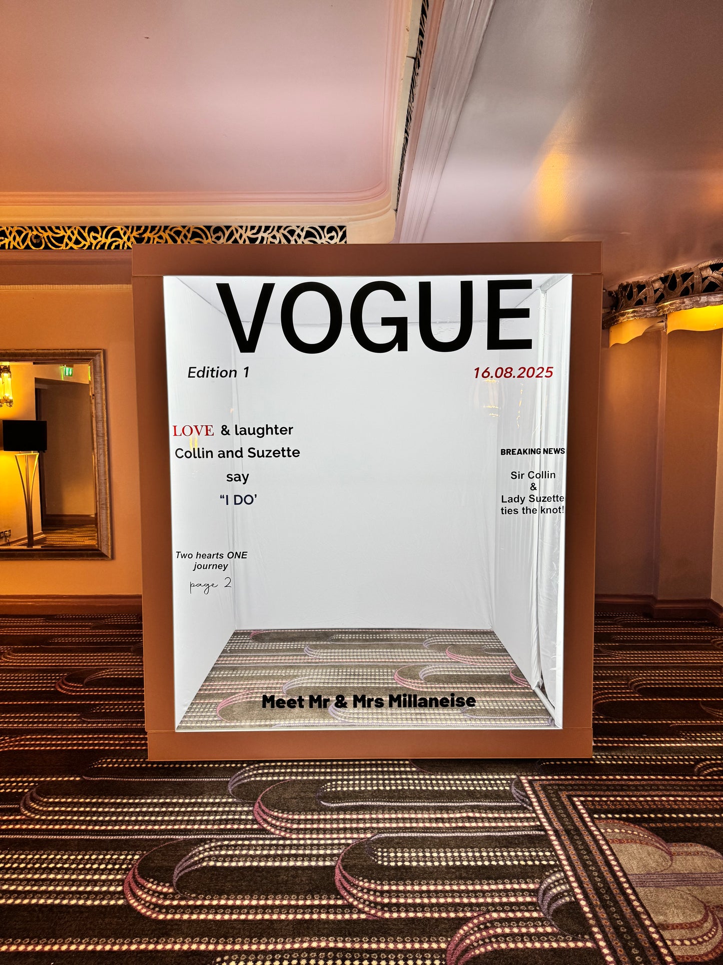 Vogue Magazine Photobooth Standard Enclosure