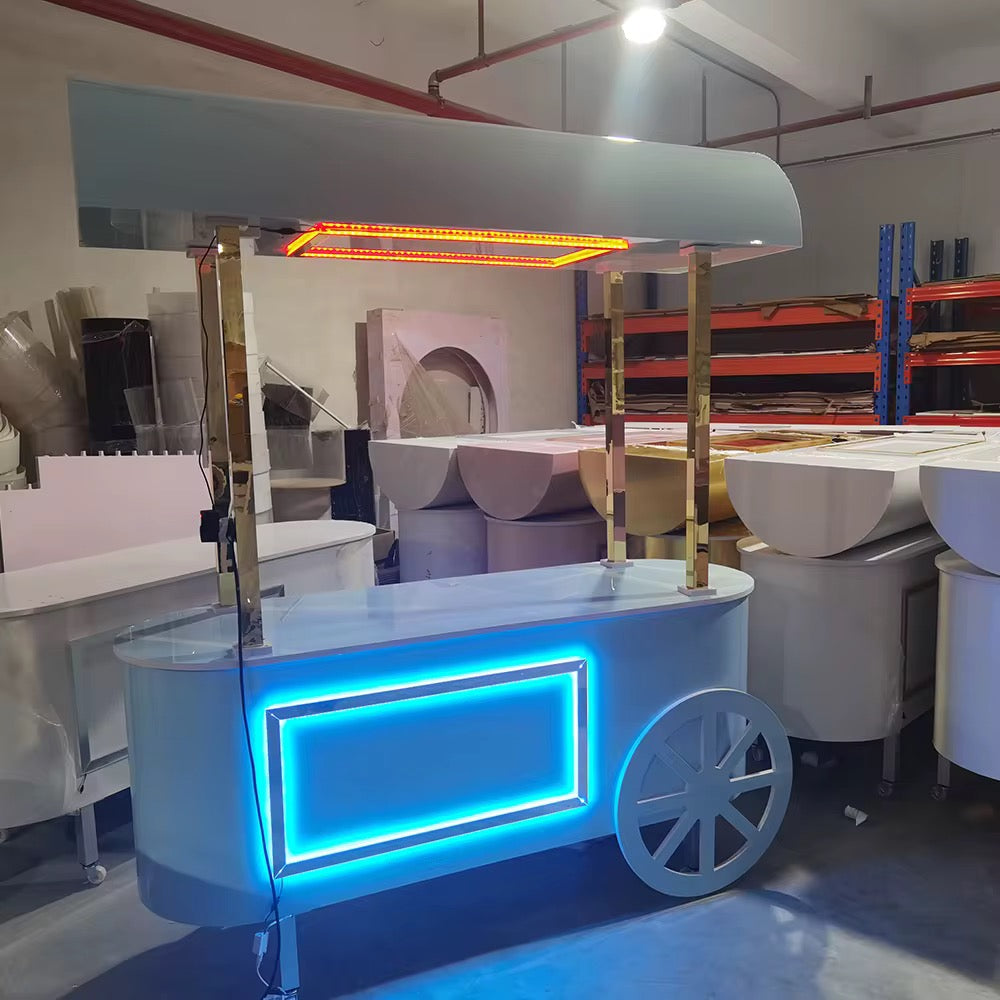 Pancake Dessert Cart With LED Lights