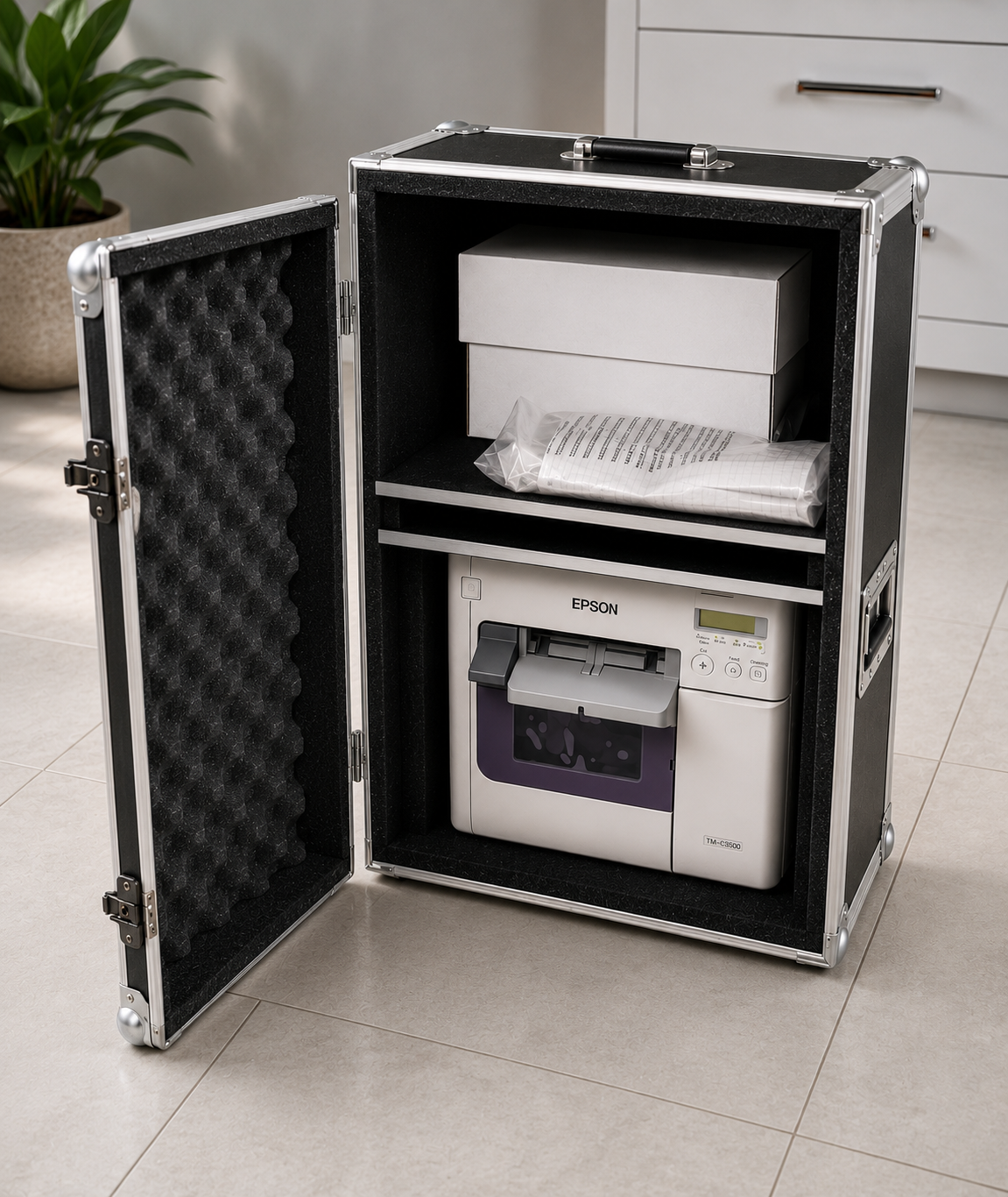 Printer Flight Case Custom Made For Printers & Accessories DPN HITI MITSUBISHI RX1 DS 620