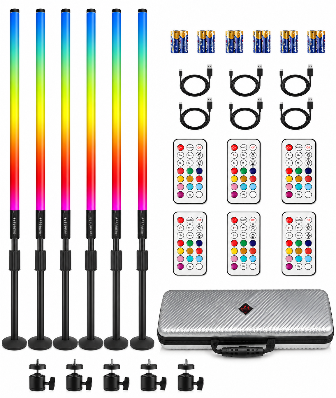 RGB LED Tube Lights Wireless